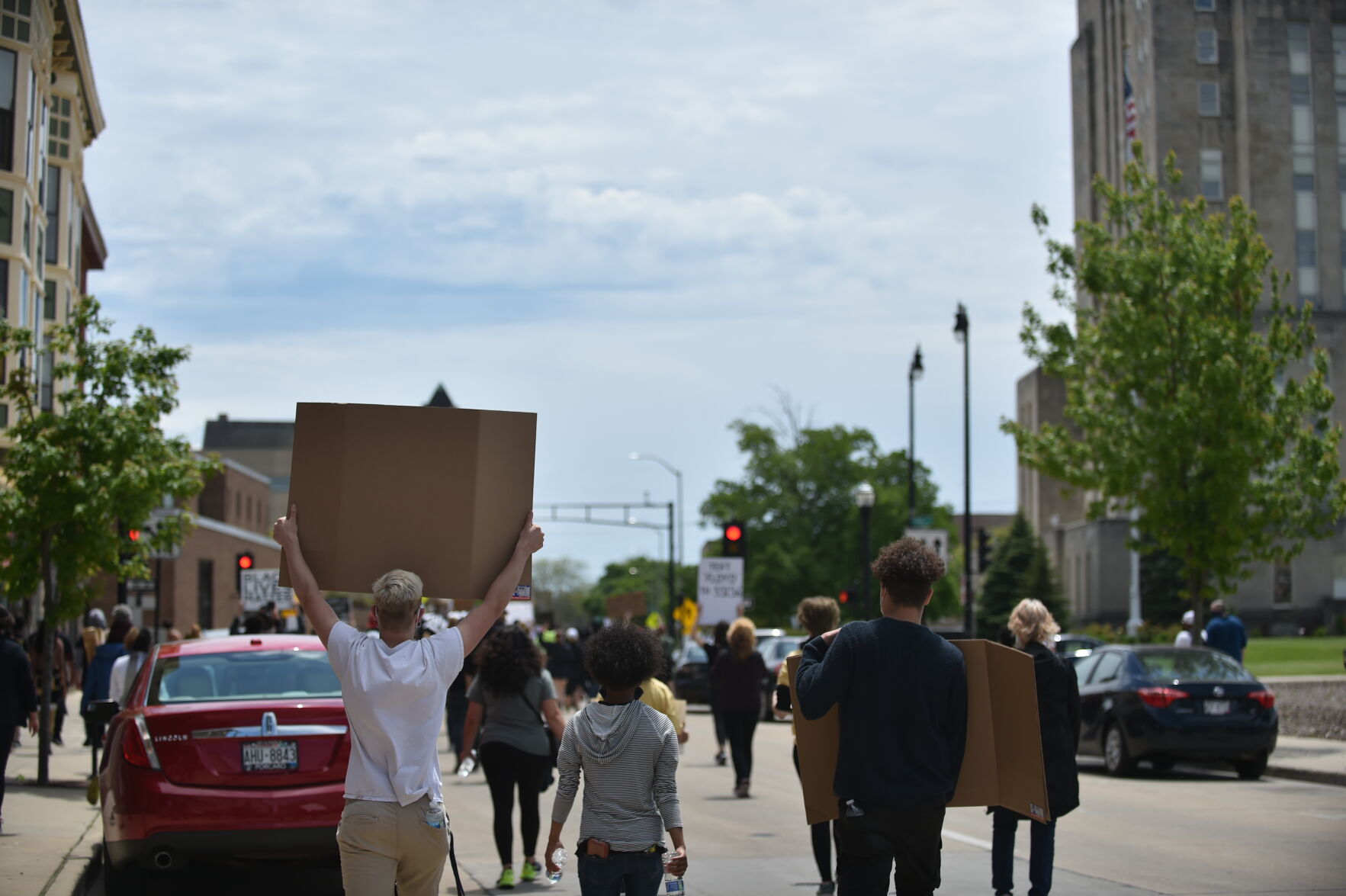 Monday's protest